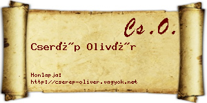 Cserép Olivér névjegykártya