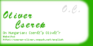 oliver cserep business card